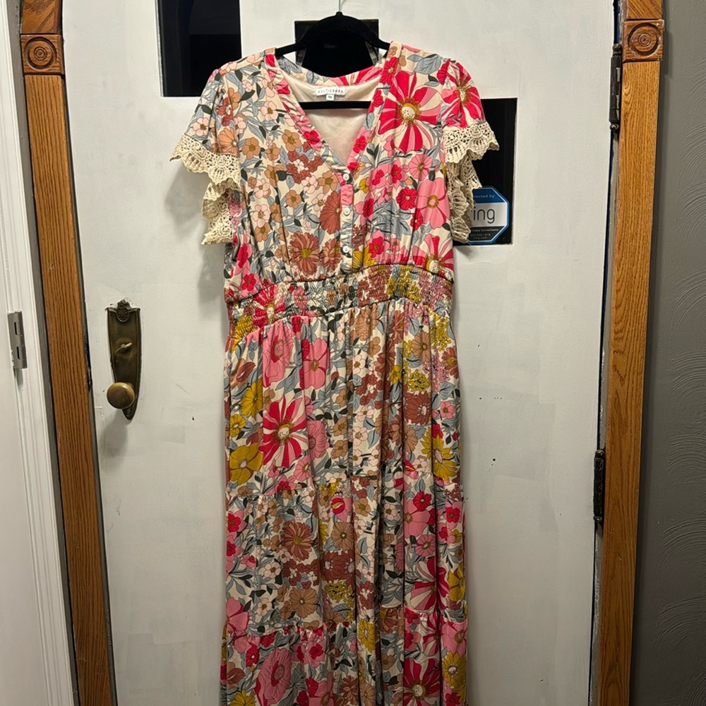 Baltic born floral midi dress